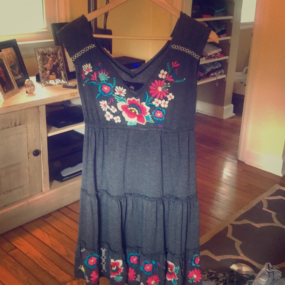 Detailed embroidered dress